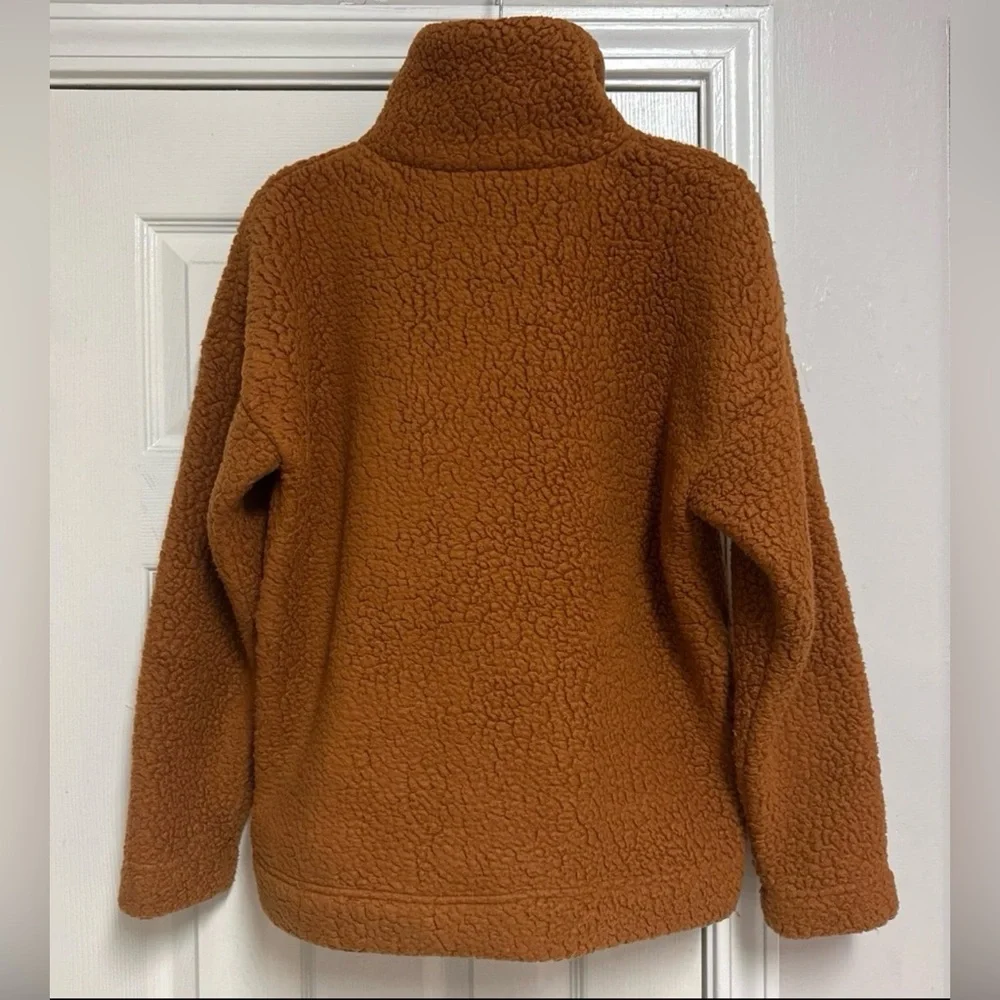 J.Crew Women's Snap-Collar Sherpa Fleece Pullover - Picture 3 of 12